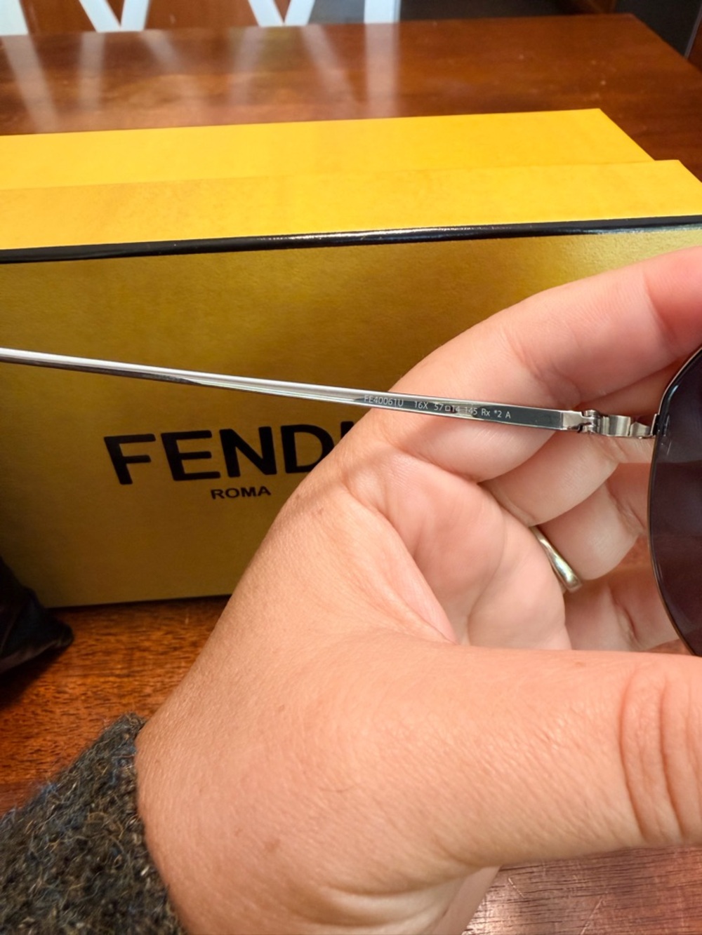 Fendi FF Aviator Sunglasses Brand New - Picture 4 of 4